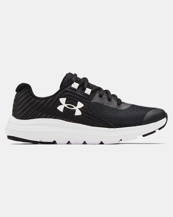Boys' Grade School UA Outhustle Running Shoes in Black image number 0